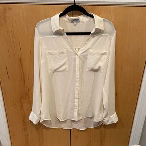 Express Cream Button-Down Shirt